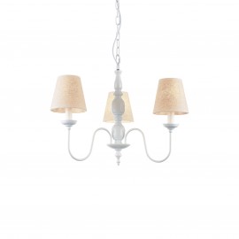 77-3670 C111-3 ORION PENDANT LAMP WHITE & WHITE SHADE Δ1