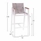 ΣΚΑΜΠΟ ΜΠΑΡ ΑΛΟΥΜΙΝΙΟΥ ΛΕΥΚΟ ΜΕ POLYWOOD 52 x 58 x 108 εκ. HM5790.01