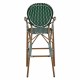 ΣΚΑΜΠΟ ΑΛΟΥΜΙΝΙΟΥ BAMBOO LOOK ΜΕ WICKER ΠΡΑΣΙΝΟ ΛΕΥΚΟ HM5794.01 56x60x126 εκ.