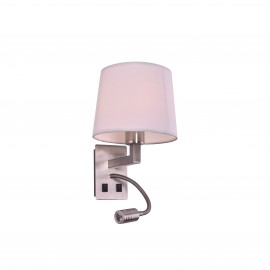 77-3587 ARB-237-2A DONA WALL LAMP NICKEL MAT B3