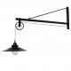 77-2363 HL-5261 LIONEL BLACK WALL LAMP