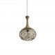 77-3612 HM7 REP PENDANT LAMP BLACK METAL & ROPE Z3