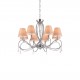 77-3666 E002-8 LAKI PENDANT LAMP CHROME & WHITE SHADE Δ1
