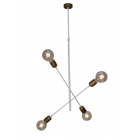 77-3798 HL-3524-4 ERIC OLD BRONZE & WHITE PENDANT