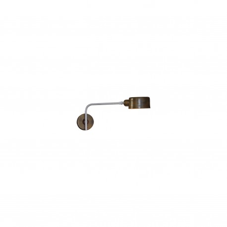 77-3865 HL-3535-1 ROY BLACK & OLD COPPER WALL LAMP