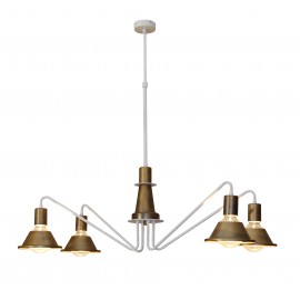 77-3762 HL-3521-4 EMILY OLD BRONZE & WHITE PENDANT