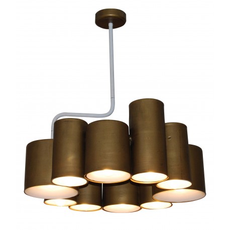 77-3990 HL-3567-P10 BRODY OLD BRONZE & WHITE PENDANT