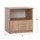 ΚΟΜΟΔΙΝΟ ΜΕ ΣΥΡΤΑΡΙ SONAMA OAK HM2431.01 45x40x48 εκ.