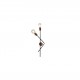 77-3972 HL-3561-2 SKYE OLD BRONZE & BLACK WALL LAMP