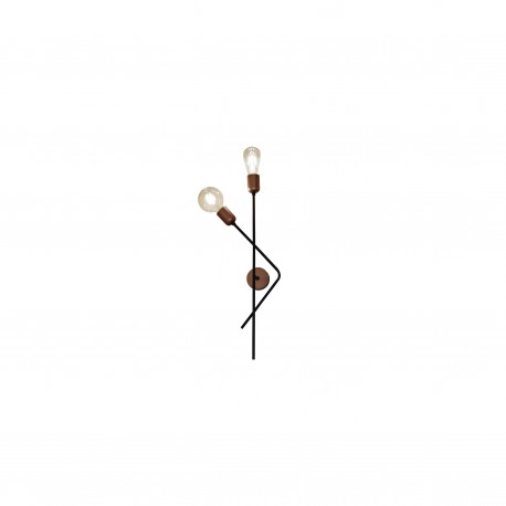 77-3972 HL-3561-2 SKYE OLD BRONZE & BLACK WALL LAMP