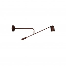 77-3910 HL-3558-1 M SHERRY OLD COPPER & BLACK WALL LAMP