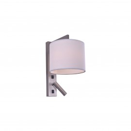 77-3582 SE 122-2A LUCAS WALL LAMP NICKEL MAT B1