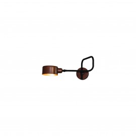 77-3926 HL-3544-1 CARI BLACK & OLD COPPER WALL LAMP