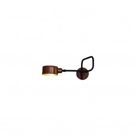 77-3926 HL-3544-1 CARI BLACK & OLD COPPER WALL LAMP