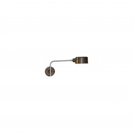 77-3862 HL-3535-1 ROY OLD BRONZE & WHITE WALL LAMP