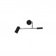 77-3902 HL-3558-1 S SHERRY BLACK WALL LAMP