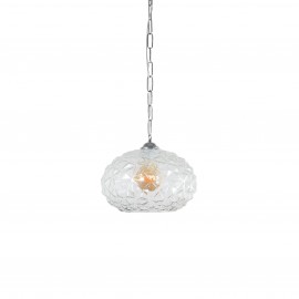 77-4379 877-30 CHLOE Φ30, TRASPARENT GLASS PENDANT E1