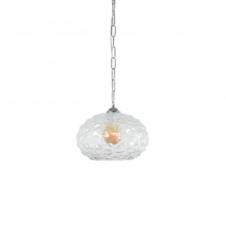 77-4379 877-30 CHLOE Φ30, TRASPARENT GLASS PENDANT E1