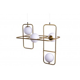 77-3594 SE 133-4PS ATHEN PENDANT LAMP BRUSHED BRASS Γ4