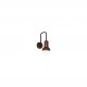 77-3946 HL-3551-1 OWEN OLD BRONZE &  BLACK WALL LAMP