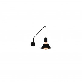 77-3967 HL-3549-1L  MALA BLACK WALL LAMP