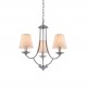 77-3661 C119-3 ETNA PENDANT LAMP GREY PATINA&WHITE SHADE Δ1