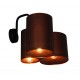 77-3992 HL-3567-3PB BRODY OLD COPPER & BLACK WALL LAMP