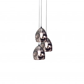 77-3695 WS19522-3 SOFT PENDANT SMOKEY GREY E2+