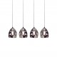 77-3696 WS19522-4 SOFT PENDANT SMOKEY GREY E2+