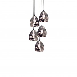 77-3697 WS19522-5 SOFT PENDANT SMOKEY GREY E2+