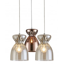 77-3718 SE4314-03 DOMENICO PENDANT CONGAC-COPPER GLASS Γ4+