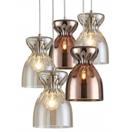 77-3720 SE4314-05 DOMENICO PENDANT CONGAC-COPPER GLASS Γ4+
