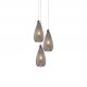 77-3736 SE4285-03 SM DARIO PENDANT SMOKE GLASS Γ4+