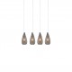 77-3737 SE4285-04 SM DARIO PENDANT SMOKE GLASS Γ4+