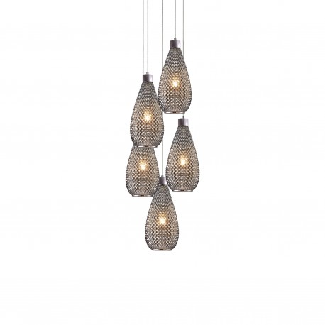 77-3738 SE4285-05 SM DARIO PENDANT SMOKE GLASS Γ4+
