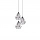 77-4347 SE148-19-3 MILA PENDANT LAMP BLACK METAL+