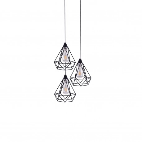 77-4347 SE148-19-3 MILA PENDANT LAMP BLACK METAL+