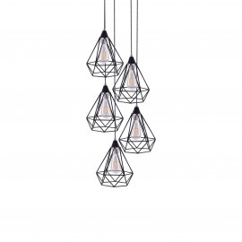77-4349 SE148-19-5 MILA PENDANT LAMP BLACK METAL+