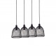 77-4351 SE 151-20-4 ZOLA PENDANT LAMP BLACK MAT+