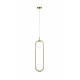 77-4489 SE 110-2 PRATO PENDANT BRASS GOLD WITH 2 OPAL GLASSES Φ15