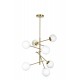 77-4492 SE 110-7 PRATO PENDANT BRASS GOLD WITH 7 OPAL GLASSES Φ15 Γ4