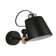 77-4497 YQ-4003 SAM BLACK METAL-WOOD WALL LAMP
