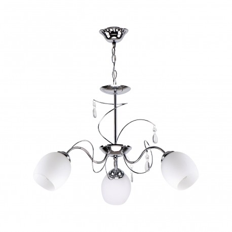 77-8083 KQ 2221/3 FERROW PENDANT CHROME-OPAL GLASS Ζ3