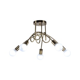 77-8090 KQ 2627/5 QUIRKY ANTIQUE BRONZE CEILING LAMP