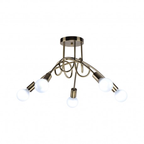 77-8090 KQ 2627/5 QUIRKY ANTIQUE BRONZE CEILING LAMP