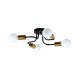 77-8097 KQ 2633/4 MILES BLACK AND BRASS GOLD CEILING LAMP Δ4