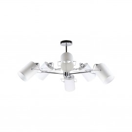 77-8101 KQ 2654/6 SHIRO CHROME AND WHITE PENDANT Δ4