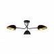 77-8102 KQ 2759/3 ELIA BLACK AND ANTIQUE BRASS CEILING LAMP