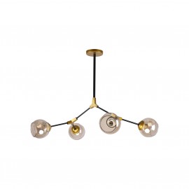 77-8105 KQ 51454/4 CONELLY BLACK, BRASS AND HONEY PENDANT Ζ3