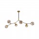 77-8106 KQ 51454/6 CONELLY BLACK, BRASS AND HONEY PENDANT Ζ3